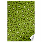 Kiwi Fruit Pattern Green Background Canvas 24  x 36 