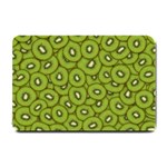 Kiwi Fruit Pattern Green Background Small Doormat