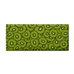 Kiwi Fruit Pattern Green Background Hand Towel