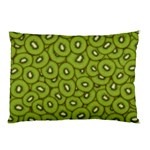 Kiwi Fruit Pattern Green Background Pillow Case