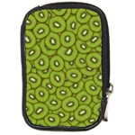 Kiwi Fruit Pattern Green Background Compact Camera Leather Case