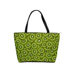 Kiwi Fruit Pattern Green Background Classic Shoulder Handbag