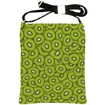 Kiwi Fruit Pattern Green Background Shoulder Sling Bag