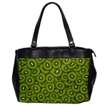 Kiwi Fruit Pattern Green Background Oversize Office Handbag