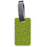 Kiwi Fruit Pattern Green Background Luggage Tag (one side)