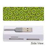 Kiwi Fruit Pattern Green Background Memory Card Reader (Stick)