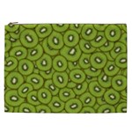 Kiwi Fruit Pattern Green Background Cosmetic Bag (XXL)