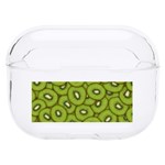 Kiwi Fruit Pattern Green Background Hard PC AirPods Pro Case