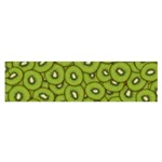 Kiwi Fruit Pattern Green Background Oblong Satin Scarf (16  x 60 )