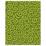 Kiwi Fruit Pattern Green Background Drawstring Bag (Small)