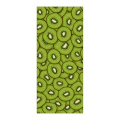 Kiwi Fruit Pattern Green Background Pleated Skirt from ArtsNow.com Front Pleats