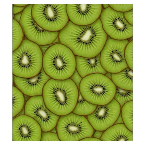 Kiwi Fruit Pattern Green Background Everyday Shoulder Bag with Pouch Bag from ArtsNow.com Back