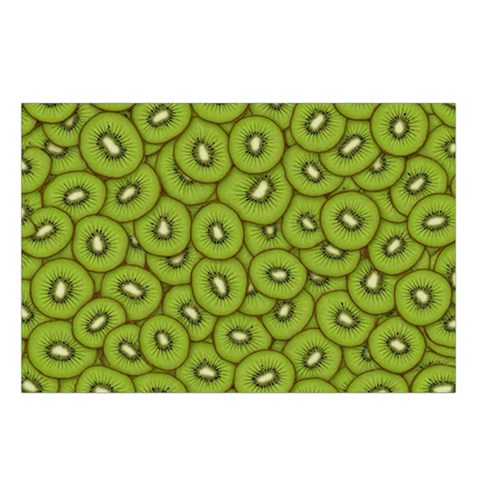 Kiwi Fruit Pattern Green Background Belt Pouch Bag (Small) from ArtsNow.com Loop