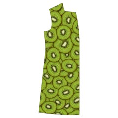 Kiwi Fruit Pattern Green Background Kids  Long Sleeve Velvet Lounge Robe from ArtsNow.com Front Right