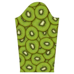 Kiwi Fruit Pattern Green Background Kids  Long Sleeve Velvet Lounge Robe from ArtsNow.com Sleeve Right