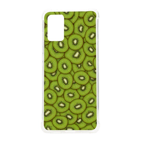 Kiwi Fruit Pattern Green Background Samsung Galaxy S20 Plus 6.7 Inch TPU UV Case from ArtsNow.com Front