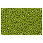 Kiwi Fruit Pattern Green Background Banner and Sign 6  x 4 