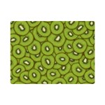 Kiwi Fruit Pattern Green Background Premium Plush Fleece Blanket (Mini)