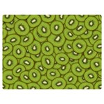 Kiwi Fruit Pattern Green Background Two Sides Premium Plush Fleece Blanket (Baby Size)