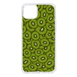 Kiwi Fruit Pattern Green Background iPhone 14 Plus TPU UV Print Case