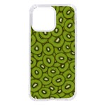 Kiwi Fruit Pattern Green Background iPhone 14 Pro Max TPU UV Print Case