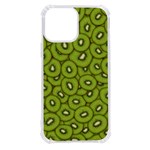 Kiwi Fruit Pattern Green Background iPhone 13 Pro Max TPU UV Print Case