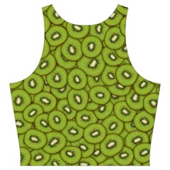 Kiwi Fruit Pattern Green Background Cut Out Top from ArtsNow.com Back