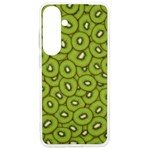 Kiwi Fruit Pattern Green Background Samsung Galaxy S24 Ultra 6.9 Inch TPU UV Case