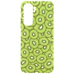 Kiwi Fruit Pattern Green Background Samsung Galaxy S24 Plus 6.7 Inch Black TPU UV Case