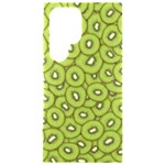 Kiwi Fruit Pattern Green Background Samsung Galaxy S24 Ultra 6.9 Inch Black TPU UV Case