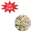 Textile Fabric Tropical 1  Mini Magnets (100 pack) 