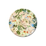 Textile Fabric Tropical Magnet 3  (Round)