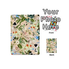 Textile Fabric Tropical Playing Cards 54 Designs (Mini) from ArtsNow.com Front - Spade7