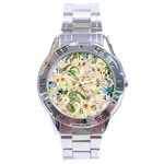 Textile Fabric Tropical Stainless Steel Analogue Watch