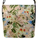 Textile Fabric Tropical Flap Closure Messenger Bag (S)