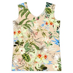 Textile Fabric Tropical Women s Basketball Tank Top from ArtsNow.com Front