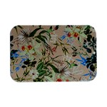 Textile Fabric Tropical Open Lid Metal Box (Silver)  