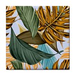 Monstera Palm Leaves Plants Tile Coaster