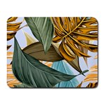 Monstera Palm Leaves Plants Small Mousepad