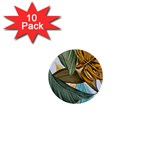 Monstera Palm Leaves Plants 1  Mini Buttons (10 pack) 