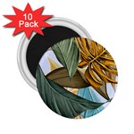 Monstera Palm Leaves Plants 2.25  Magnets (10 pack) 