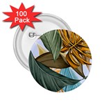 Monstera Palm Leaves Plants 2.25  Buttons (100 pack) 