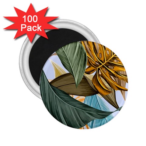 Monstera Palm Leaves Plants 2.25  Magnets (100 pack)  from ArtsNow.com Front