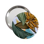 Monstera Palm Leaves Plants 2.25  Handbag Mirrors