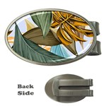 Monstera Palm Leaves Plants Money Clips (Oval) 