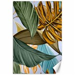 Monstera Palm Leaves Plants Canvas 24  x 36 