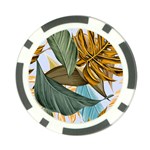 Monstera Palm Leaves Plants Poker Chip Card Guard