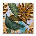 Monstera Palm Leaves Plants Face Towel