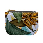 Monstera Palm Leaves Plants Mini Coin Purse