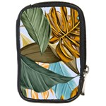 Monstera Palm Leaves Plants Compact Camera Leather Case